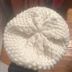 Cozy White Knit Hat
